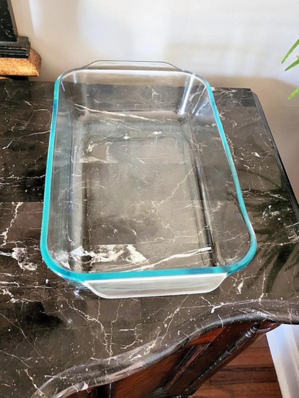 Vintage Pyrex 233 D 5 Quart Clear Glass Baking Dish